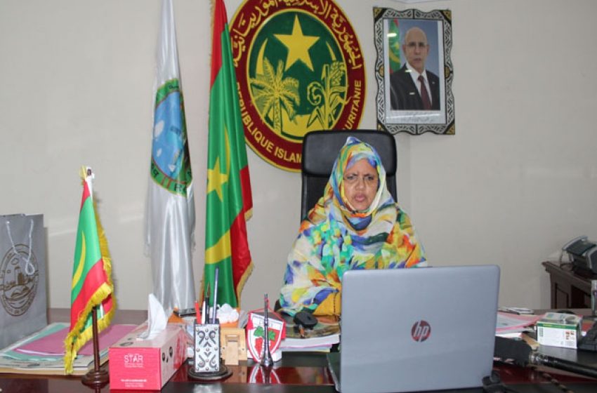  La Présidente de la Région de Nouakchott participe par vidéoconférence à un colloque du réseau des villes maghrébines sur l’adaptation des villes aux crises sanitaires