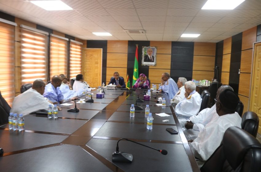  La présidente de la Région de Nouakchott reçoit une délégation composée des Présidents des Régions et du Secretaire Général de l’Association des Maires de Mauritanie
