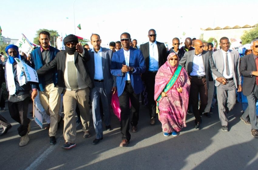  مشاركة قوية لرئيسة و عمال جهة نواكشوط في “مسيرة المواطنة ضد الكراهية ” (صور)