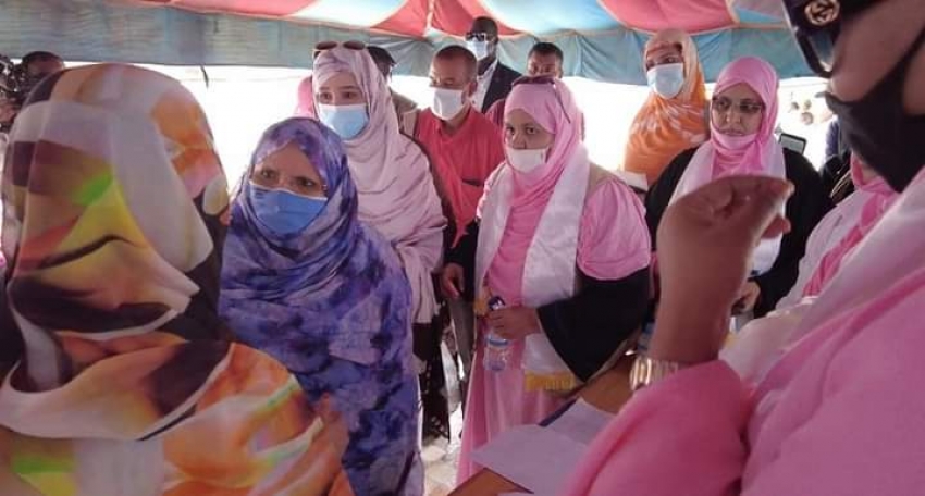  رئيسة جهة نواكشوط تشرف على انطلاق يوم صحي بمركز الانكولوجيا