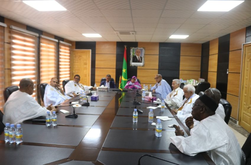  رئيسة جهة نواكشوط تتلقى التهنئة من طرف رؤساء المجالس الجهوية ورابطة العمد الموريتانيين