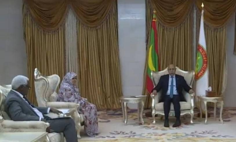 رئيس الجمهورية يستقبل رئيسة منظمة المدن والحكومات المحلية المتحدة بإفريقيا